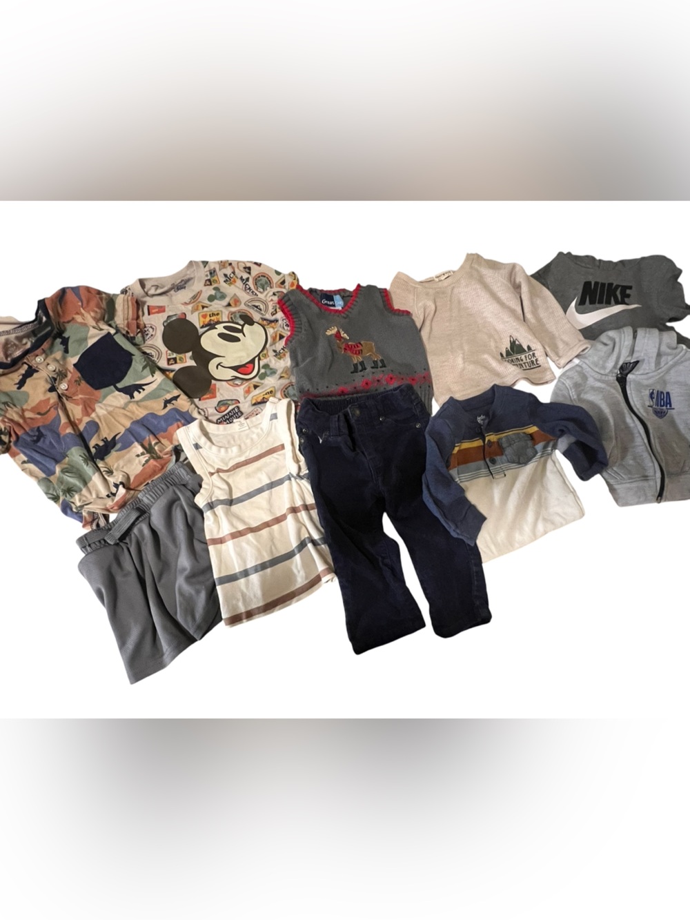 10 Piece Lot of Boys Bottoms and Tops Sizes 18mo-3T